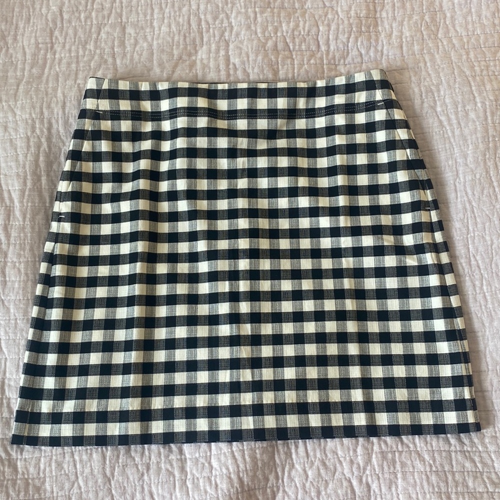 Loft Gingham Skirt